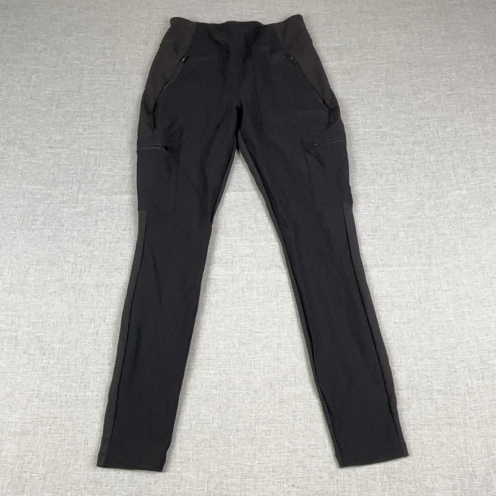 Athleta Leggings Womens 6 Black Ankle Skinny Zip Pocket Hiking Stretch Pants